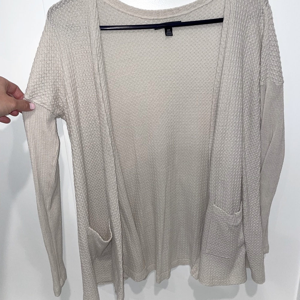 American Eagle Waffle cardigan